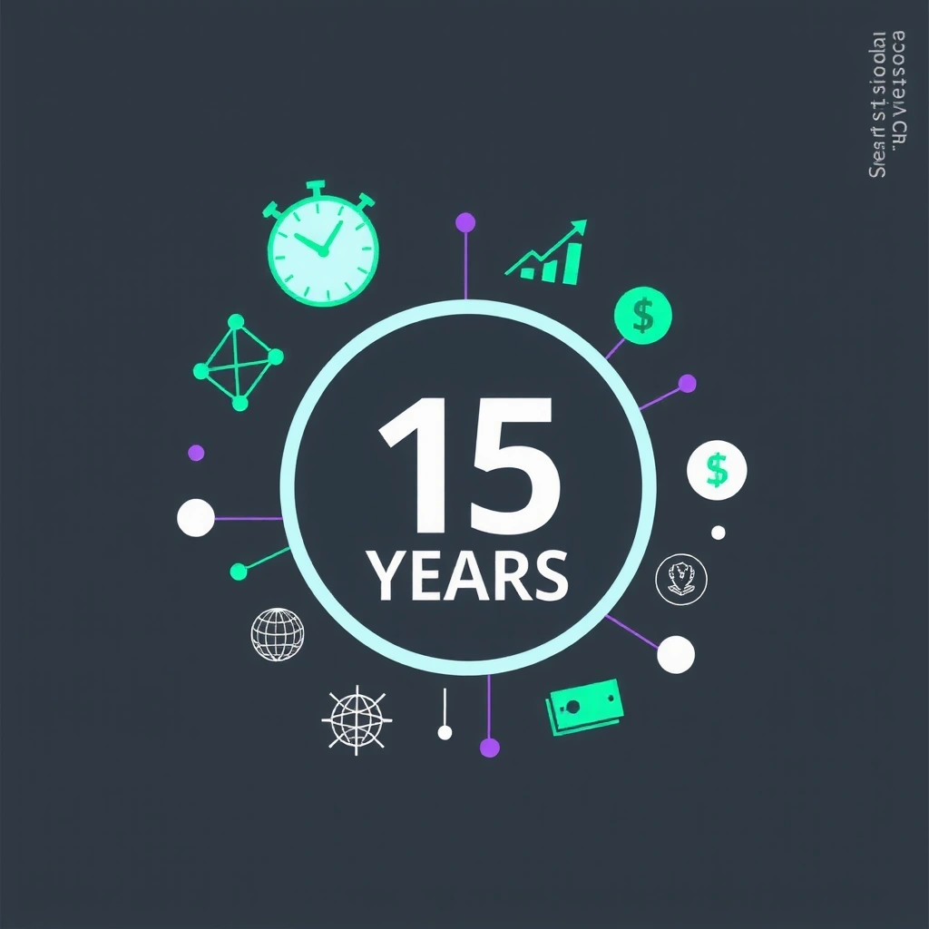 15 years of experience illustration