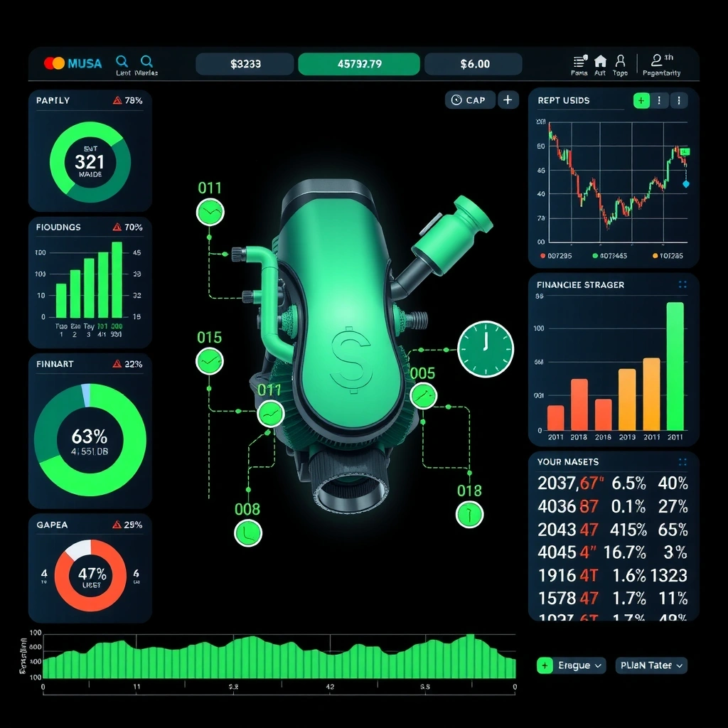 Realistic financial engines visualization
